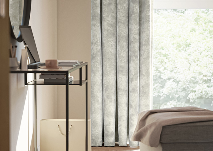 Crushed Velvet, Ivory - Made to Measure Curtains - Image 5